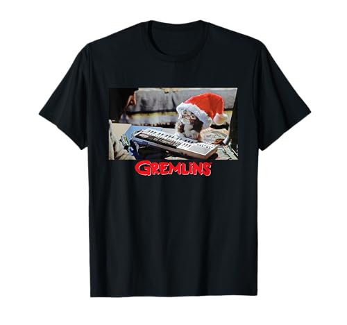 Image of Gremlin's Gizmo Santa Hat Christmas T-Shirt