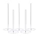 Acrylic Donut Stands Display, Clear Bagels Doughnut Holder for Wedding Birthday Party Treat, 5 pieces
