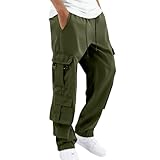 Generisch Chino Cargo Hose Herren Baggy Outdoorhose Lange Casual Freizeithose Casual Sport Cargohose Bequeme Arbeitshose Casual Jogginghose Stretch Jogging Pants Für Männer Arbeits Hosen