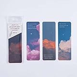Galaxy Sea Stationery Dusk Evening Sunset PVC Matte Reading Book Mark Shakespeare Letters Series...