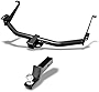 Class 3 III Black 2' Rear Bumper Trailer Tow Hitch Towing Mount Receiver Tube with 2 Inch Drop Loaded Ball for 04 Nissan Pathfinder Armada / 05-15 Armada / 04-10 Infiniti QX56