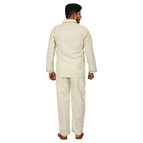 Image of Emperor Men's Cotton Plain /Solid Night Suit Pack of 1