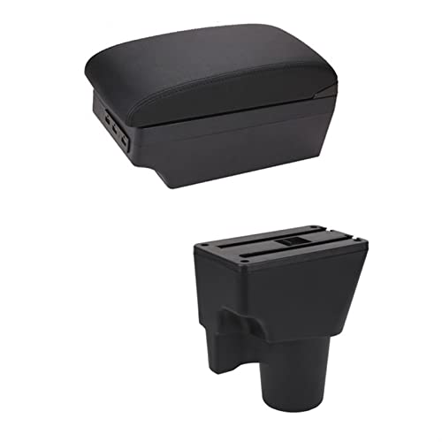 YHSM para KIA para Picanto Caja De Reposabrazos para Coche Organizador De Caja De Contenido De Tienda Central, Soporte para Muñeca, Reposabrazos, Portavasos, 7 Piezas De Accesorios USB Reposabrazos Cover
