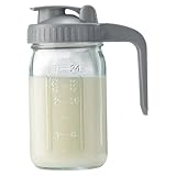 Glass Safe & Prium: hecho de vidrio sin BPA de alta calidad, esta jarra mantiene su leche materna segura y fresca sin el riesgo de productos químicos nocivos, a diferencia de las alternativas de plástico.