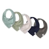 Burts Bees Baby Infant Bibs, 100% Organic Cotton Drool Cloths, Newborn Essentials