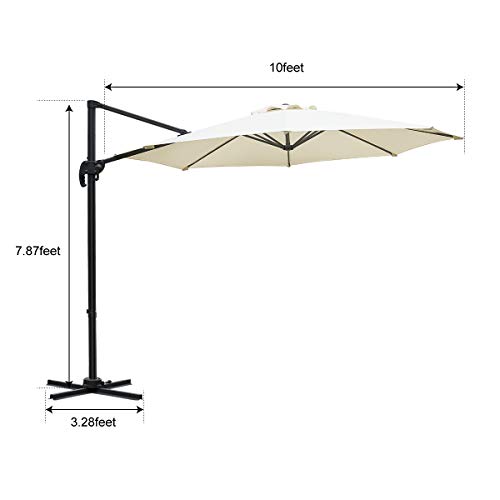 Gartio 10ft Patio Umbrella Foldable Han Buy Online In El Salvador At Desertcart