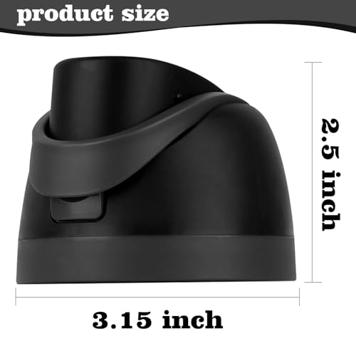 Moukiween Replacement Cap for Owala Freesip Bottle, One Button Water Bottle Top Lid Accessories Compatible with Owala Cup 16oz 24oz 32oz 40oz, BPA-Free, No Water Leakage, Black