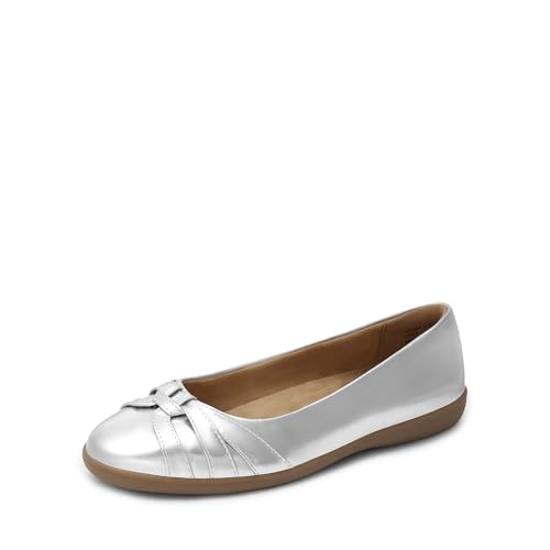 Image of DREAM PAIRS Women's Ballet Flats, Comfortable Round Toe Slip on Dressy Work Office Shoes with Arch Support