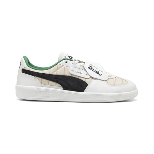 PUMA Porsche Legacy Palermo Baskets à lacets à rayures fines pour homme Noir, blanc, 10