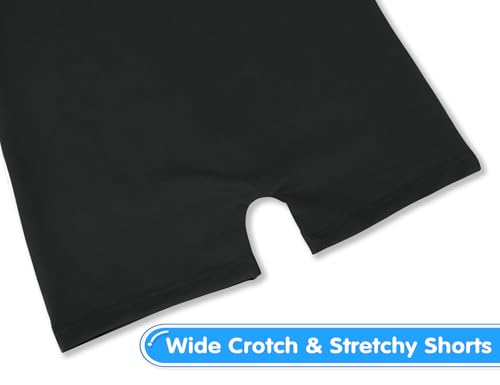 Nokecina Gymnastics Leotards for Girls Size 2t 3t Black Biketards One Piece Unitard - Thumbnail 5