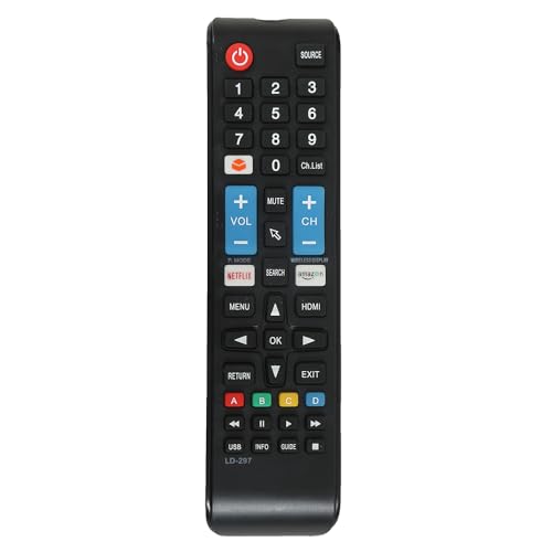 LED 317A Universal Remote Control for Chinese LCD LED and Non-Branded Smart TVs - Black (Please Match with Your Old Remote Before Placing an Order)