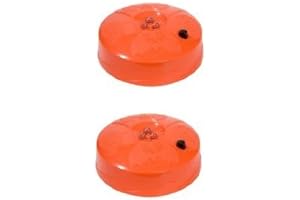 Illuminate Your Halloween Display: Set of 2 Pumpkin Strobe Lights