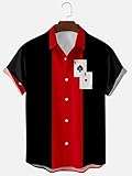 Camisa hawaiana suave y cómoda: esta camisa hawaiana con botones está confeccionada en poliéster y elastano. Tejido suave, cómodo, transpirable, ligero y agradable para la piel. El tejido único permite respirar y mantenerse fresco incluso en temperaturas cálidas.