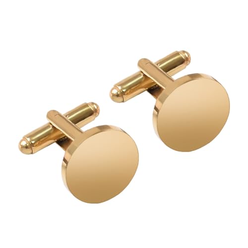 Mancuernillas clásicas para hombre en oro y plata miniatura 2