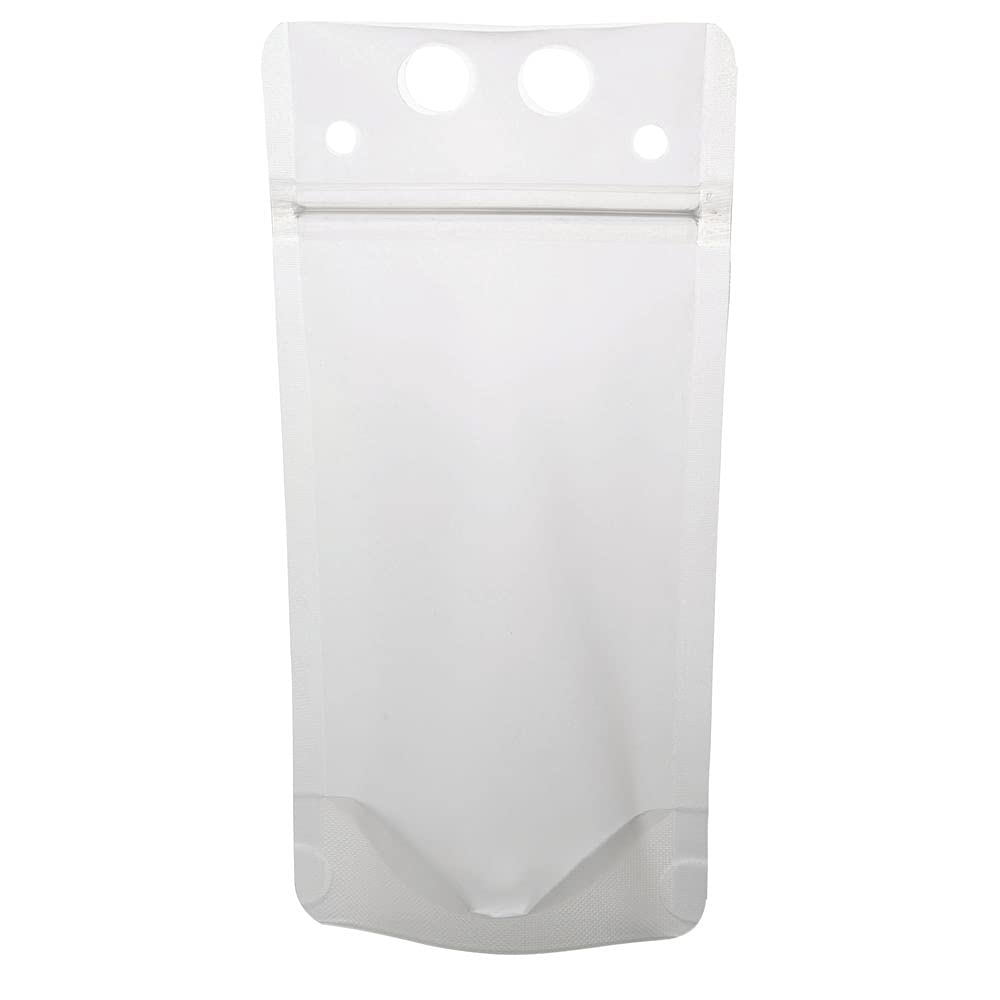 TableCraft 10681 Translucent 10 Ounce To-Go Beverage Pouch- 100 / PK