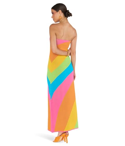 Show Me Your Mumu Women\'s Island Nights Tube Dress, Salty Rainbow Stripe