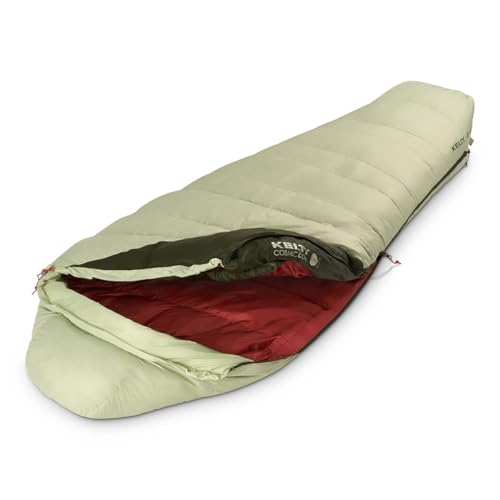 Image of Kelty Cosmic 20 Down Mummy Sleeping Bag for Backpacking, Campers, 550 Fill Power, Recycled Fabrics with PFAS-Free DWR, Designed in Sunny Colorado,