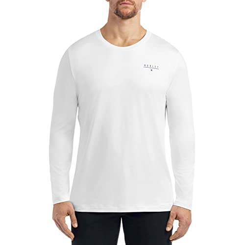 Hurley Men's Long Sleeve Sunshirt In White, Xxl #TOP26