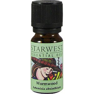 Wormwood Oil - Artemisia absinthium, 1/3 oz,(Starwest Botanicals)