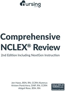 NURSING.com Comprehensive NCLEX® Review Book: Includes NextGen Content and Complete NCLEX® Practice Test, 2e: (2023 NCLEX® test plan, full-color, ... questions + answers + nursing cheat sheets)