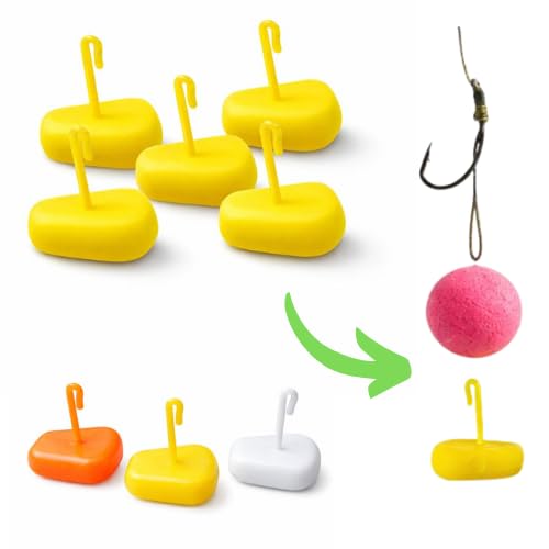 Bait Stops Hair Rigs Corn Shaped – Boilie Stoppers for Carp Fishing Tench & Barbel Fishing (10/20/50 Pack, (YELLOW)
