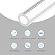 QUARKZMAN PVC Transparent Rohr, Innendurchmesser 8mm Durchmesser 10mm LÄNGE 150mm Acryl Kunststoffrohr für Lampenbau, Stehlampen, Möbel