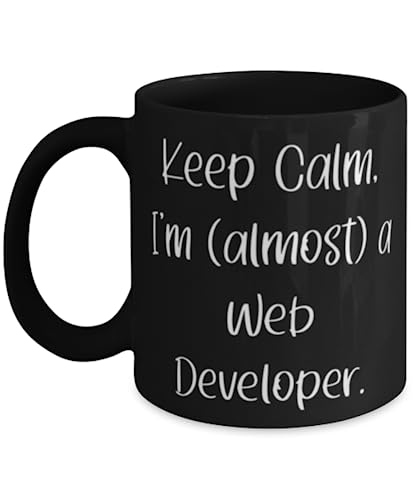 Beautiful Web developer Gifts, Keep Calm, I'm (almost) a Web, ...