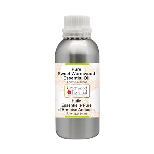 Image of Greenwood Essential Sweet Wormwood Essential Oil (Artemisia annua) Pure | Non-Sticky | Non-greasy | Lightweight | Men & Women | All Skin Types | Steam Distilled 630ml
