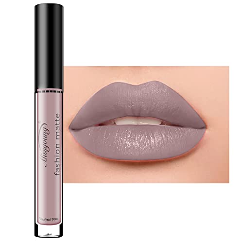 ROPALIA Halloween Gothic Matte Liquid Lipstick Makeup- Waterproof Non Stick Cup and Long Lasting Lip Gloss -Non-fading Black Lipsticks for Masquerade, Cosplay, Halloween Makeup