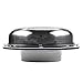 ECO HOUSE Solar Powered Roof Vent Exhaust Stainless Steel 5-inch Fan Ideal for Roof Attic RV Boats 12 CFM Only Exhaust ventilation