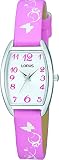 Lorus Orologio Analogico Per Bambini Unisex Al Quarzo Con Cinturino In Pelle RRS63UX9, Bianco, Rosa, Striscia - 2
