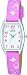Lorus Orologio Analogico Per Bambini Unisex Al Quarzo Con Cinturino In Pelle RRS63UX9, Bianco, Rosa, Striscia - 3