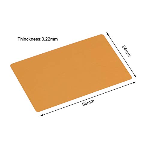 50Pcs Plate Blank Laser Mark Impressive Blanks Metal Business Cards Aluminum Plaque Engraved Metal Plate Etching Sheets Multiple Colors(Black) - Image 4