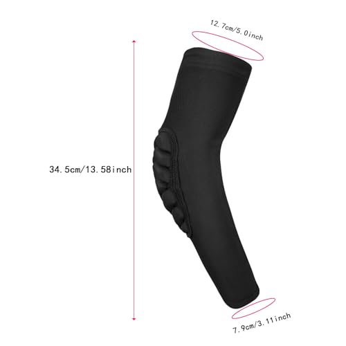 Soporte para codo deportivo mangas transpirables con acolchado grueso espuma EVA 3