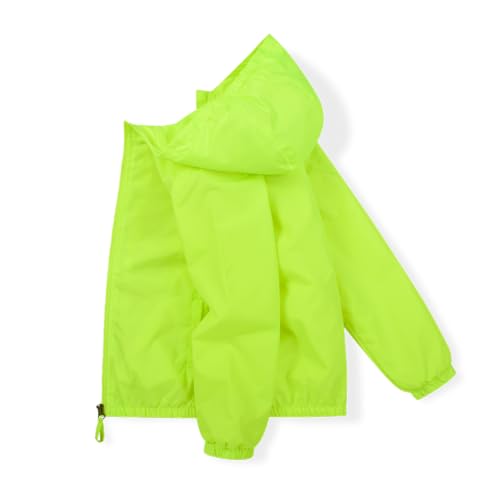 Image of SNOW DREAMS Boys Waterproof Rain Jacket Windbreaker Lightweight Coat Kids Raincoat Outerwear