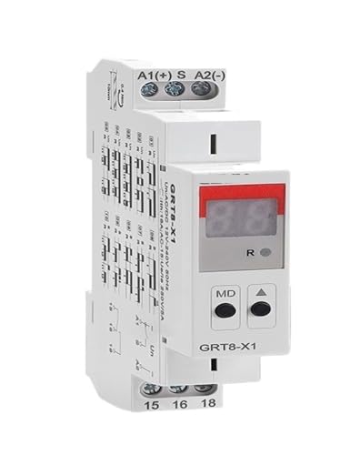 Relais de minuterie multifonction 16A temporisateur digital rail DIN AC 230V