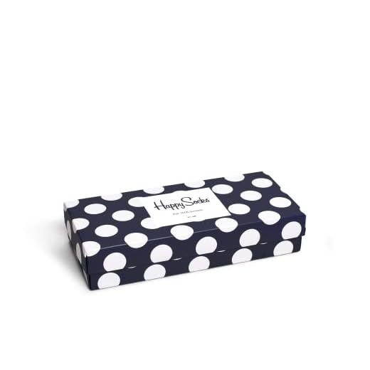 Happy Socks Bunte klassische Big- und Mini-Dot-Styles – Geschenkbox-Sets – für Männer und Frauen (DE/NL/SE/PL, Numerisch, 36, 40, Amazon Big Dot Gift Box 4-Pack)