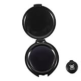 GALPADA Rundes Stempelkissen Kompakt Schnelltrocknend Langlebig Vielseitiges Dokumentenzubehör für Büro und Beglaubigung Tragbares Mini Inkpad für Klare Fingerabdrücke und