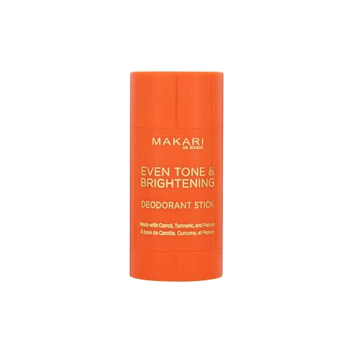 Makari Even Tone & Brightening Deodorant Stick For Underarm Dark Spots And Uneven Skin Tone, Aluminum Free Deodorant For Women, Made With Carrot, Turmeric And Papaya, 2 Oz. #TOP22