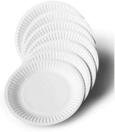 Paper Plates 7 inch/18 cm - Pack of 100, Disposable Plates, Party Plates - Image 5