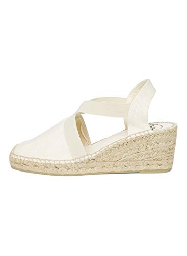 Damen-Espadrille aus Baumwolle - TER - Roh, 38 EU