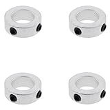 GZWZH 4PCS Bore Solid Steel Shaft Collar 3/4in Bare Shaft Check Collar Locking Collar Fixed Limit Ring Shaft Fixed Collar Stop Screws for Machinery Industrial Use