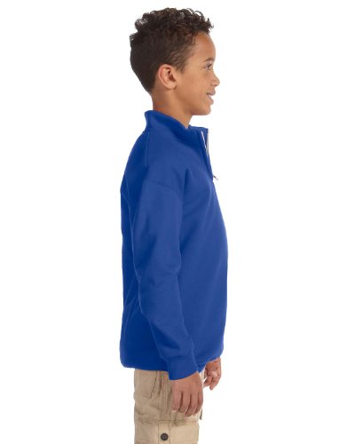 Jerzees Youth NuBlend Quarter-Zip Cadet Collar Sweatshirt, Small, Royal4