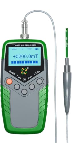 GOYOJO Digital Gauss Meter (3000mT/30000Gs), AC/DC Tesla Meter with Probe, ±2% Accuracy Magnetic Field Tester for Magnets, Motors, Speakers &amp; Industrial APPL