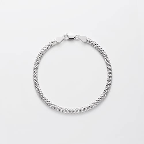 Amazon Essentials Sterling Silver Mesh Chain Bracelet, 8" #TOP1
