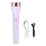 Beheizter Wimpernzange zum Hochdrücken, 360 Grad Locken, 3 Temperaturstufen, langlebiger elektrischer Wimpernzange mit Bürste für Frauen und Mädchen, USB wiederaufladbar, (Lila)