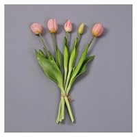 Nuovo silicone tulipano fiore artificiale vero tocco bouquet 40 cm fiori decorativi per la casa di lusso soggiorno deco finto pianta-viola chiaro