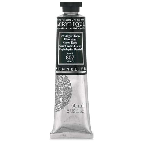 Sennelier Extra-Fine Artists' Acrylic, 60ml, Chromium Green Deep S3