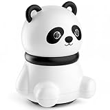 Aypvora Mini Handheld Massager, Small Handheld Massager for Whole Body, Shoulders, Neck, Back, Leg, Pain Relief & Relaxation - Panda Gifts (White)