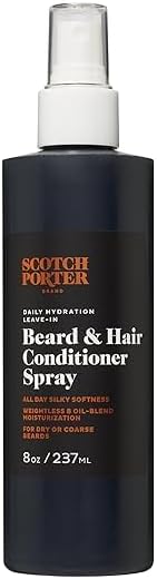 Daily Hydration Conditioner Spray for Beard & Hair | Coconut, Avocado & More | 8oz Bottle with Pump